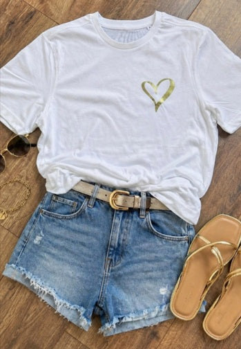 Gold Heart T-Shirt&nbsp;