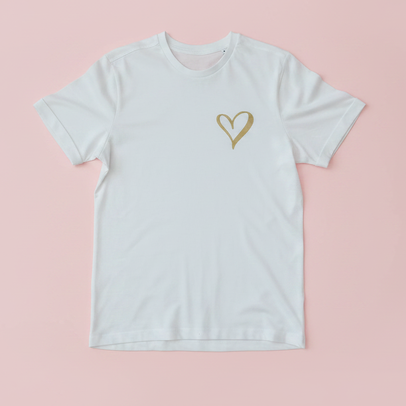 Gold Heart T-Shirt&nbsp;